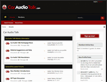 Tablet Screenshot of caraudiotalk.com